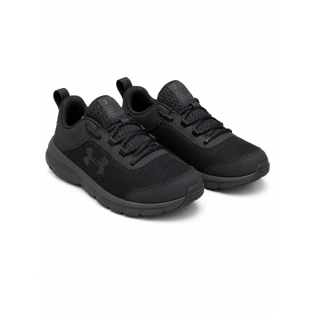 Under Armour Assert 8 Sneaker Kids 4Y Black Good Condition Running Shoes 3022100